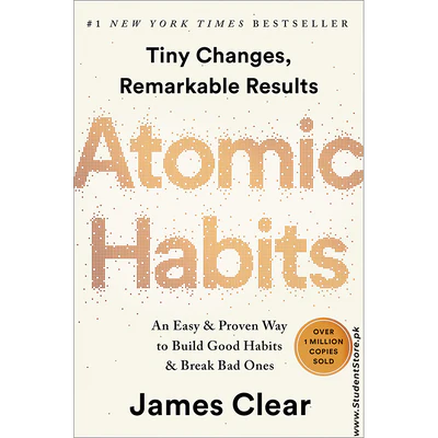 book cover atomic habits by james clear